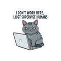 Lustiger Katzen-Supervisor-Aufkleber