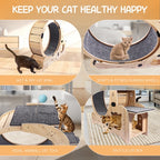 ToyTigris 6-in-1 Cat Fitness Wheel and Activity Centre