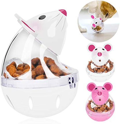 Mice-Shaped Cat Treat Feeder Interactive Food Toy for Cats
