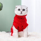 Autumn and Winter Knitted Cat Sweater