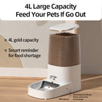 ROJECO 4L Automatic Pet Feeder  WiFi & Button Control