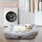 Luxury Swirl Rose Velvet Dog Bed