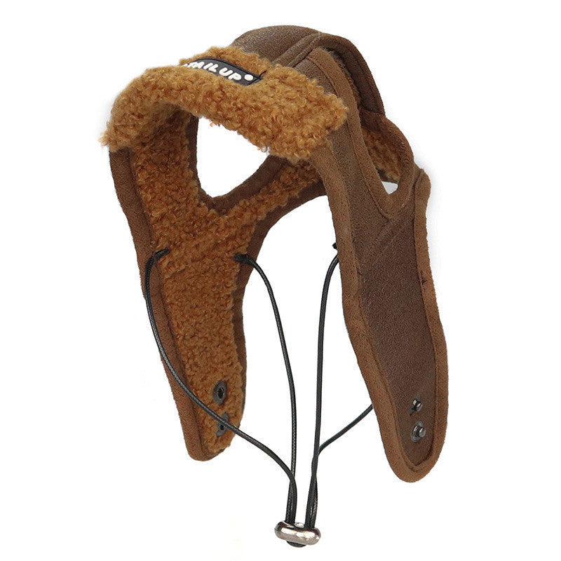Autumn & Winter Dog Leather Cap European & American Style