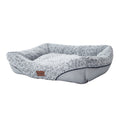 Luxury Swirl Rose Velvet Dog Bed
