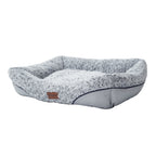 Luxury Swirl Rose Velvet Dog Bed