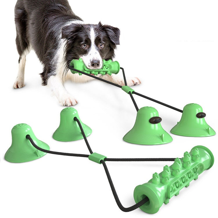Suction Cup Bite Dog Toy