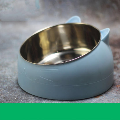 Cat Head Shaped Stainless Steel Bowl – Small, Medium & Large