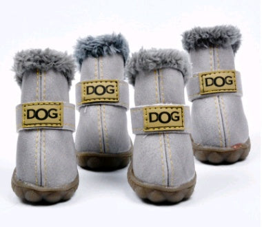 Hunde warme Schneestiefel