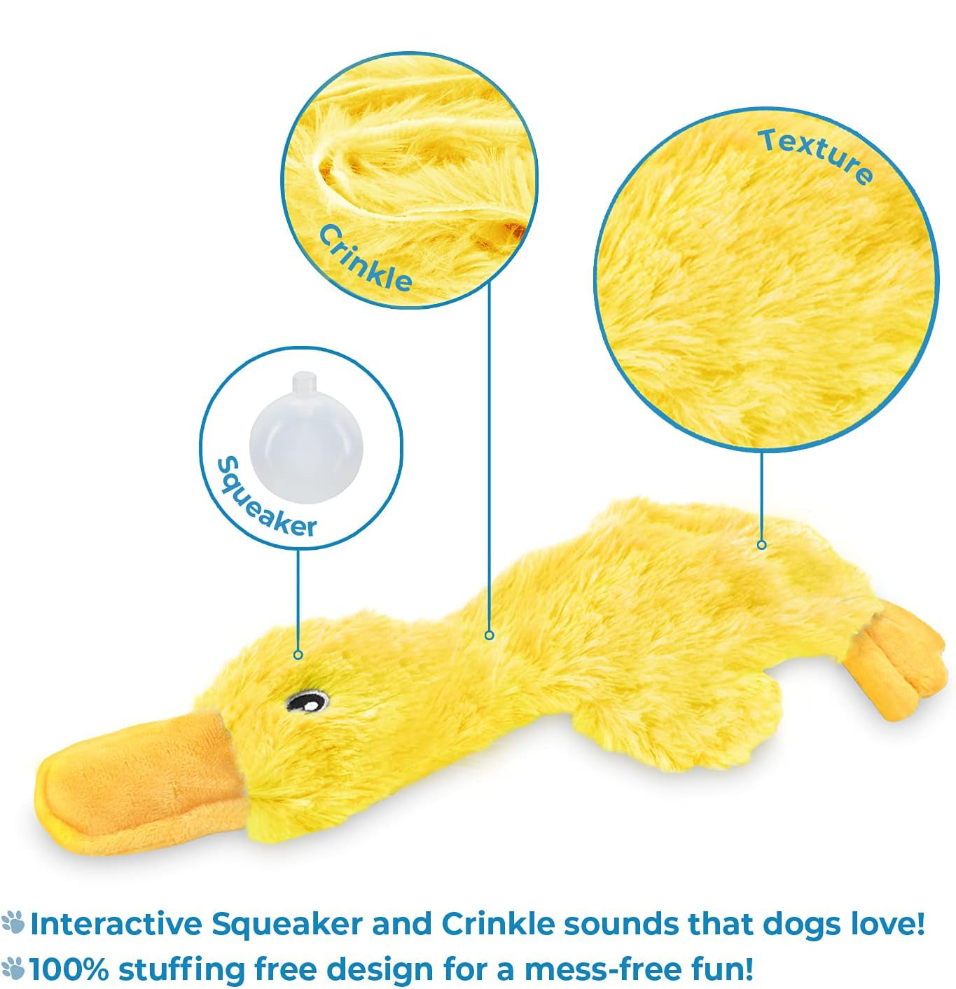 Soft Squeaky Duck Dog Toy