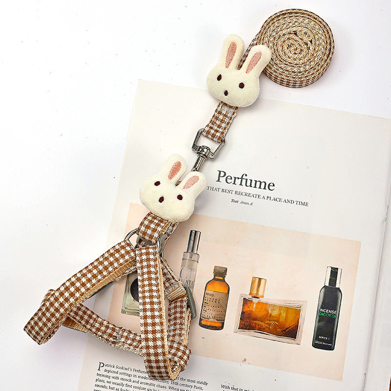 Small Cute Dog Harness & Leash
