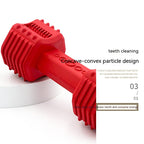 ToyTigris Rubber Dumbbell Treat Dispensing Dog Toy
