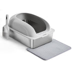 Stainless Steel Cat Litter Box Scoop And Mat Included