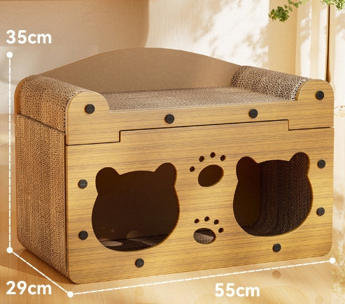 ToyTigris Premium Sisal and Corrugated Cat Scratchers