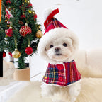 Christmas Dog Clothes - Stylish Red Cloak for Pets