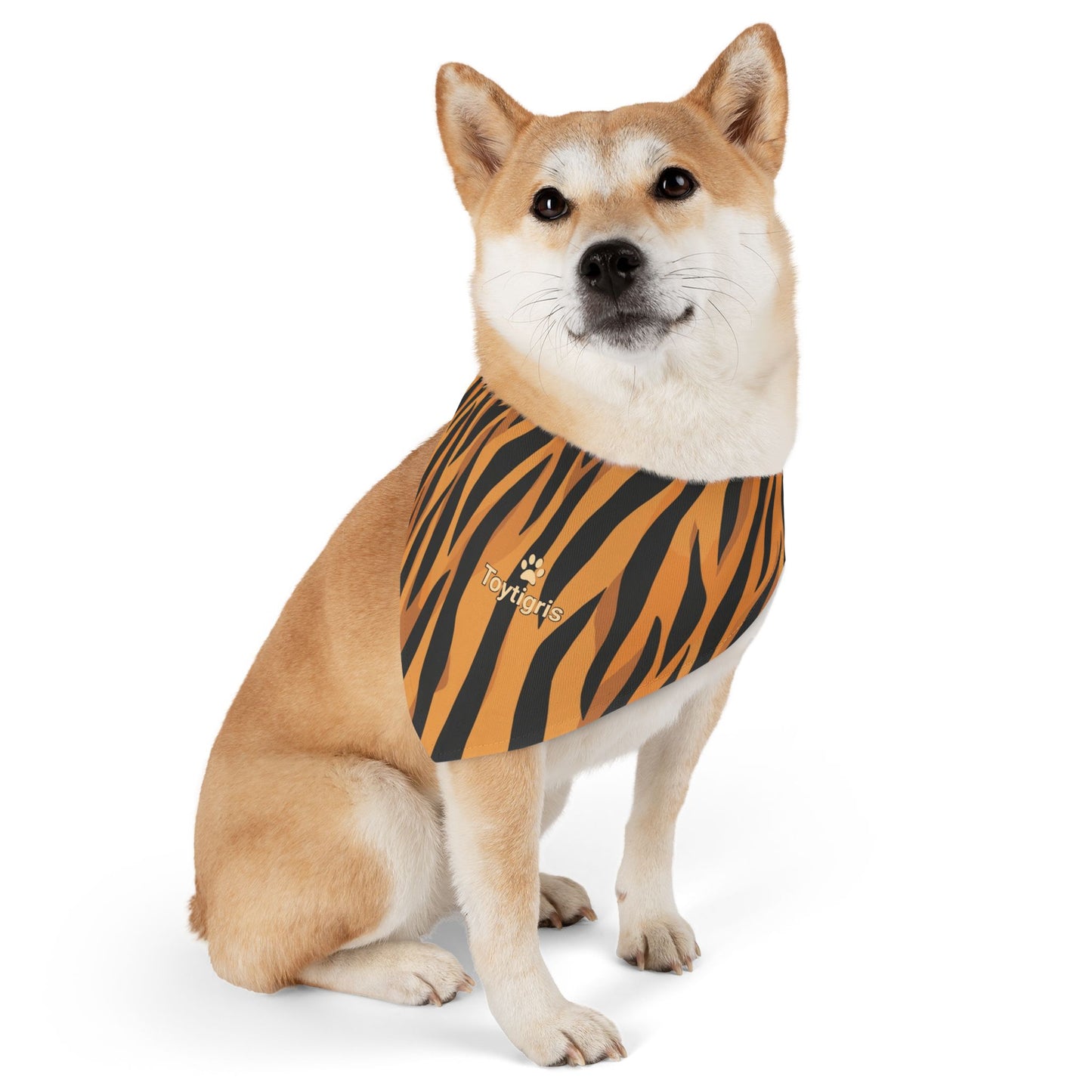Pet Bandana Collar - Tiger Stripe Design