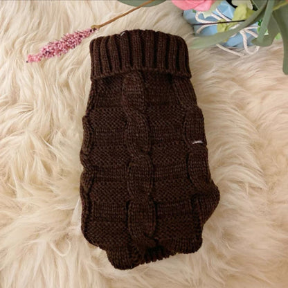 Autumn and Winter Knitted Cat Sweater