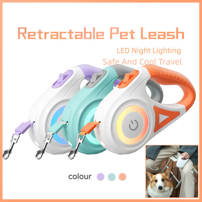 Retractable Dog Leash with LED Lights