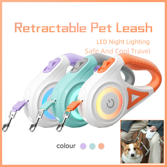 Retractable Dog Leash with LED Lights