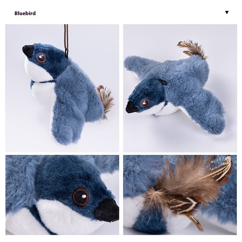 Flapping Bird Cat Toy with Realistic Sounds