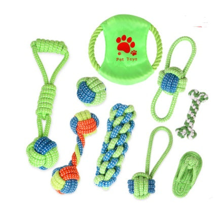 Cotton Rope Knot Dog Toy Set