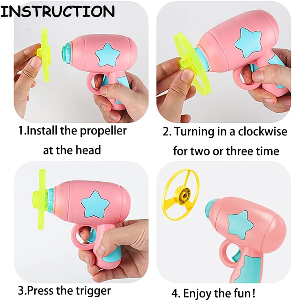 Interactive ToyTigris Cat Toy Gun with Spinning Frisbee Fun