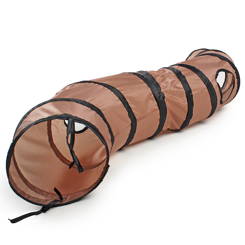 ToyTigris Pet Cat Bending S-shaped Collapsible Tunnel Toys