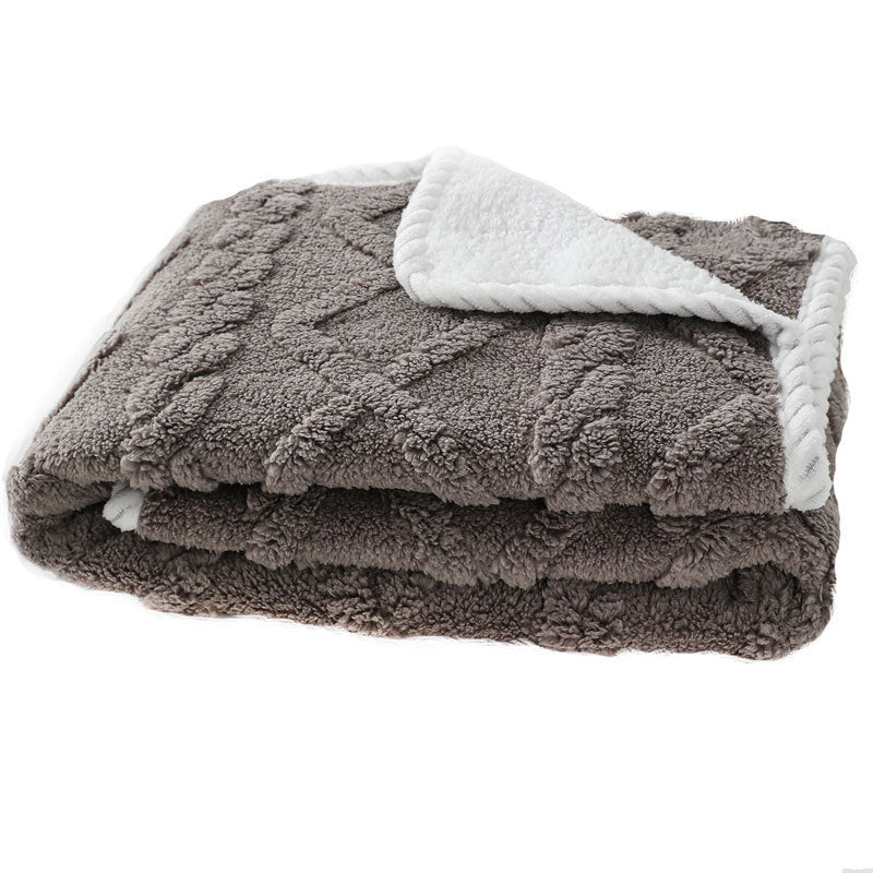 Thick Plush Pet Blanket – Warm, Waterproof & Machine Washable