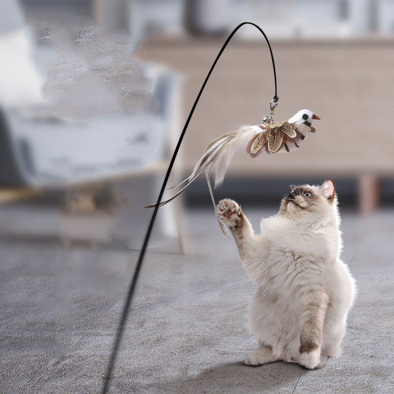 ToyTigris Handsfree Cat Teaser Stick