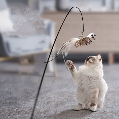 ToyTigris Handsfree Cat Teaser Stick