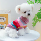 Warm Colorful Stripes Pet Sweater