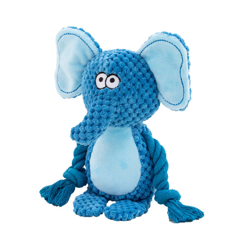 Squeaky Plush Cotton Dog Toy Fun Interactive Pet Chew Toy
