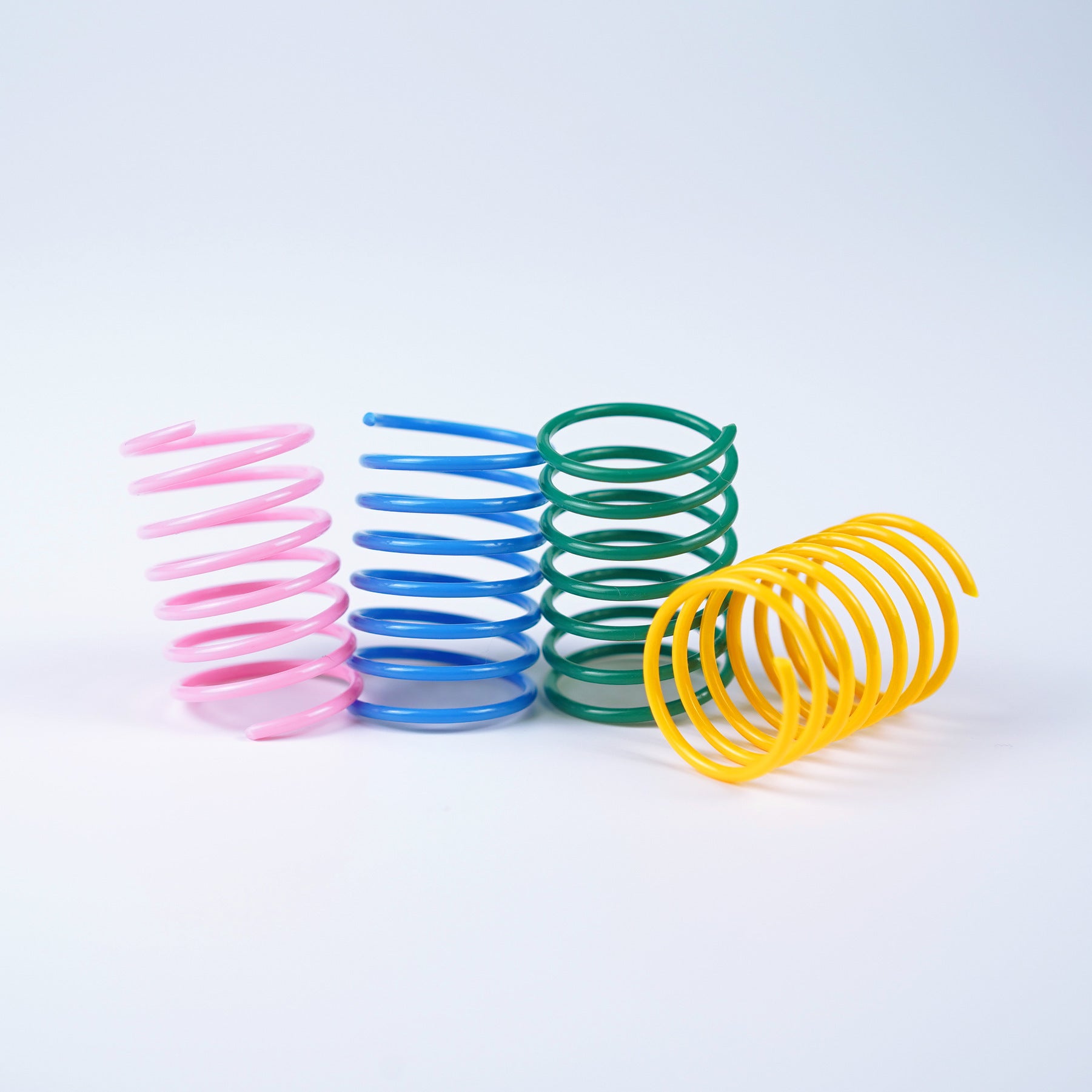 Colorful Plastic Spring Cat Toy 4PCS Interactive Pet Supplies