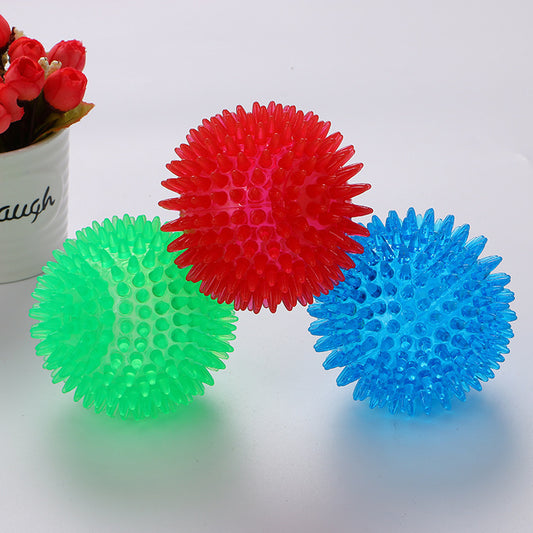 TPR Spiky Dog Toy Ball Durable Chew & Play
