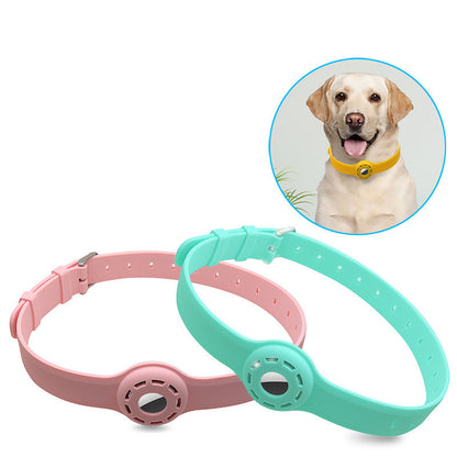 Silicone Airtag Pet Collar Holder – Anti-Lost Tracker Case for Dogs & Cats
