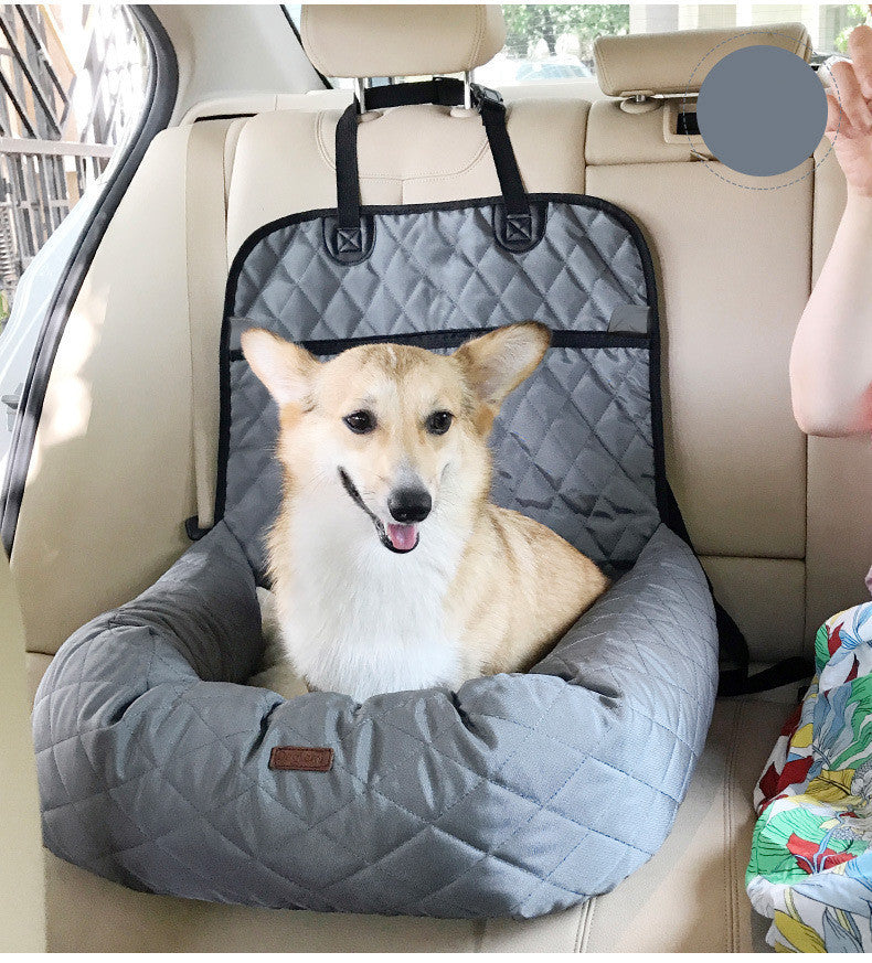 2 In 1 Foldable Dog Car Seat Pad