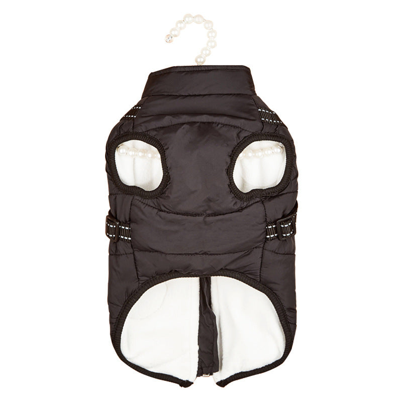 Warme, reflektierende, wattierte Hundejacke