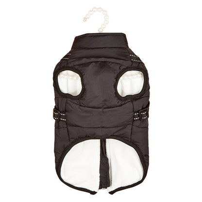 Warme, reflektierende, wattierte Hundejacke