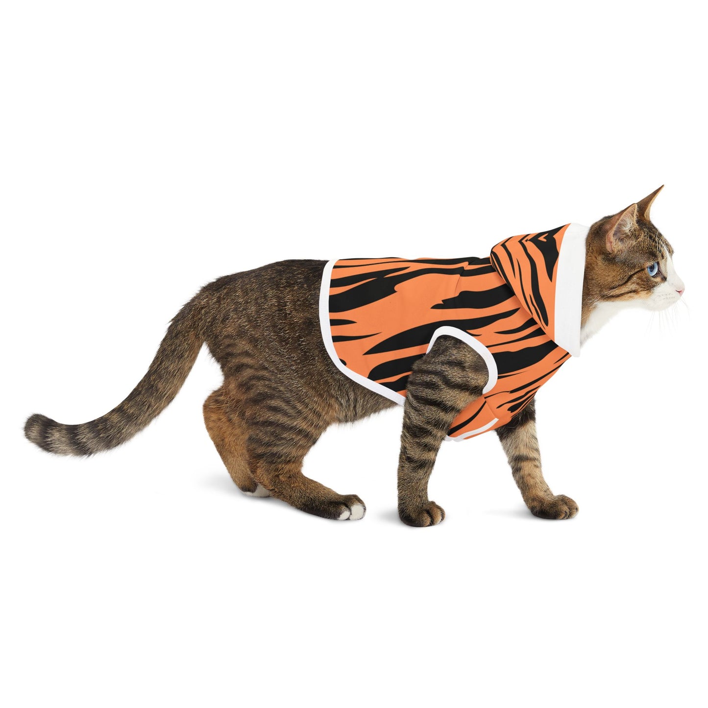 Pet Hoodie - Tiger Stripes Design