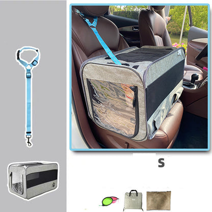 Portable Pet Travel Carrier Bag with Safety Zippers