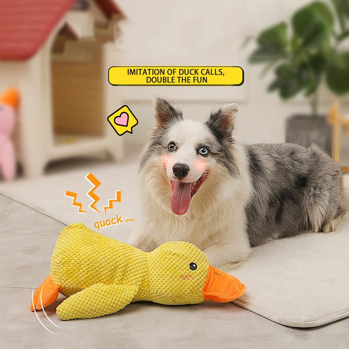 Soft Squeaky Duck Dog Toy