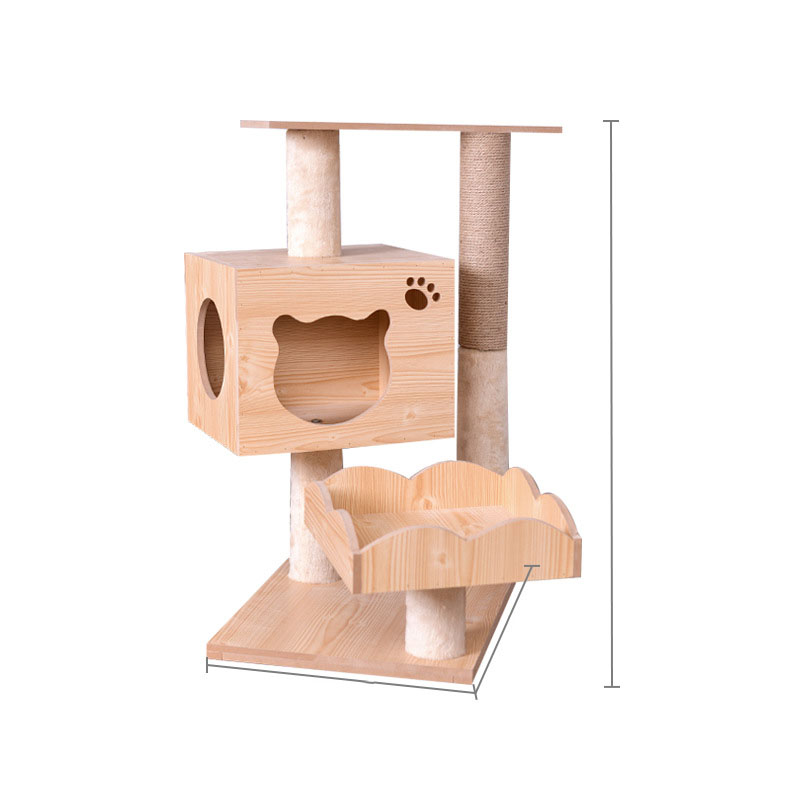 ToyTigris Cat Crawl Nest Scratching Board Tree