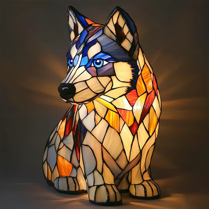 Dog Lamp Resin Craft Decor - Colorful Canine Lights