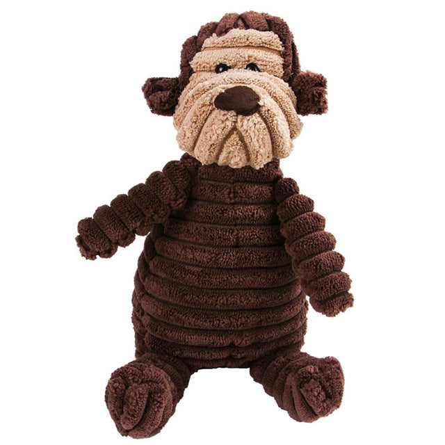 Teeth Cleaning Animal Plush Dog Toy