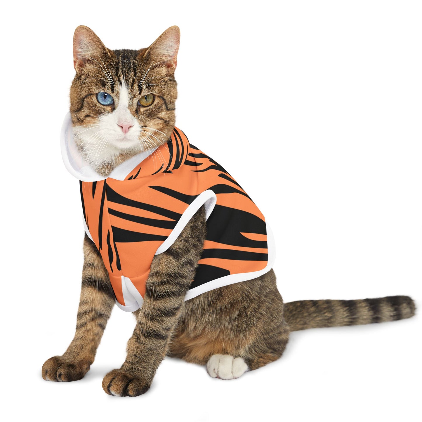 Pet Hoodie - Tiger Stripes Design