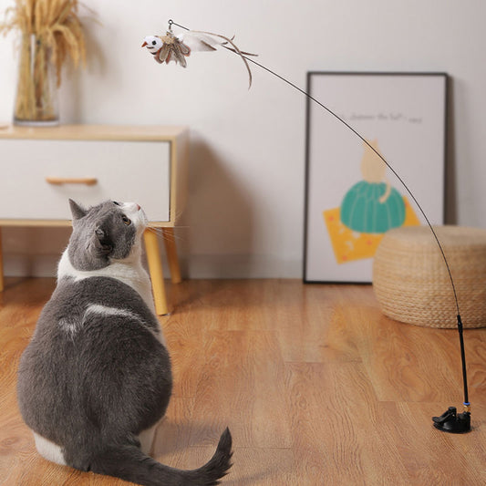 ToyTigris Handsfree Cat Teaser Stick