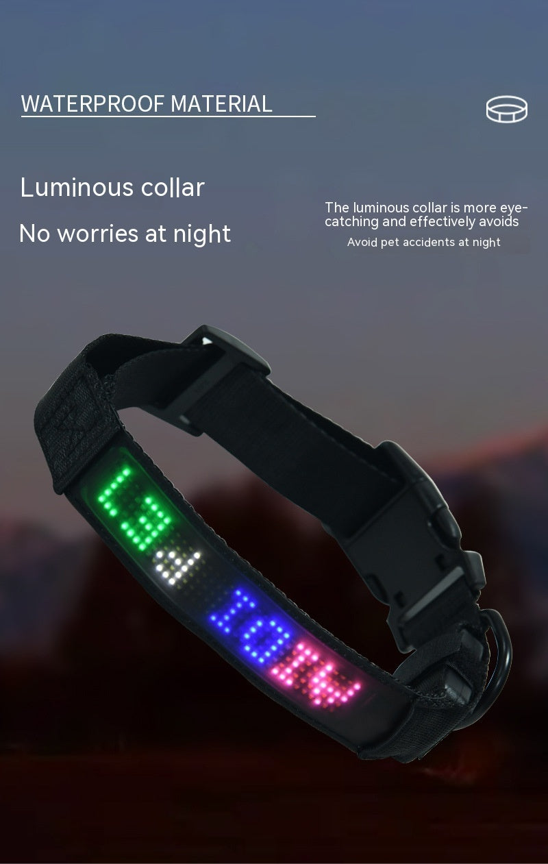 APP Control LED Dog Collar