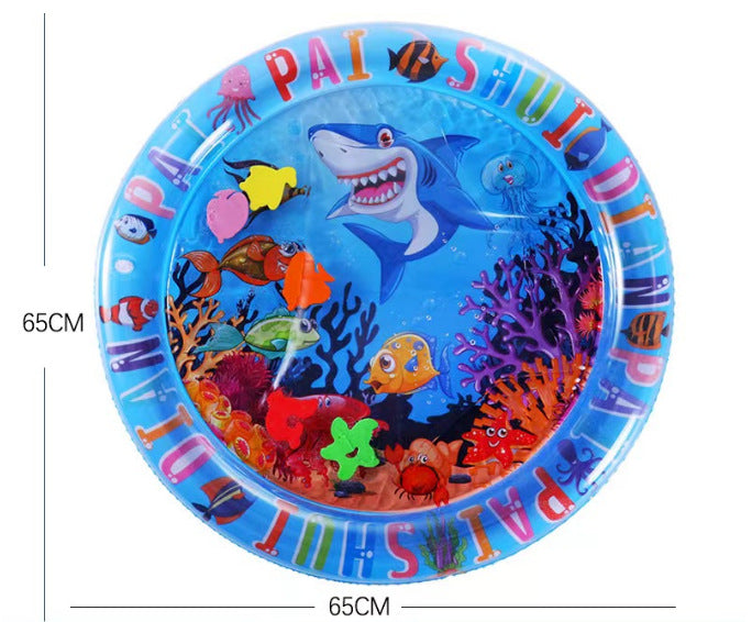 Cat Summer Cooling Pad With Built-in Simulation Fish Toys