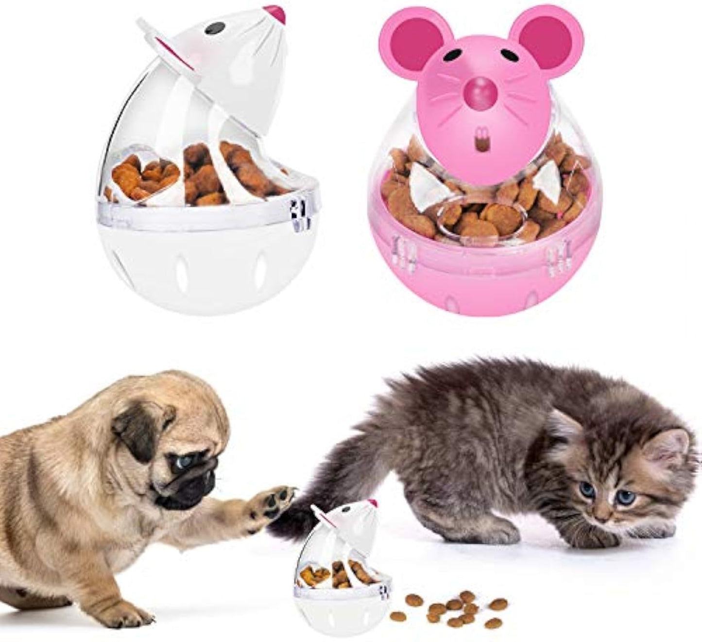 Mice-Shaped Cat Treat Feeder Interactive Food Toy for Cats