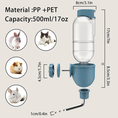 Small Pet Cage Water Bottle Leak-Proof Drinking Bottle for Small Animals