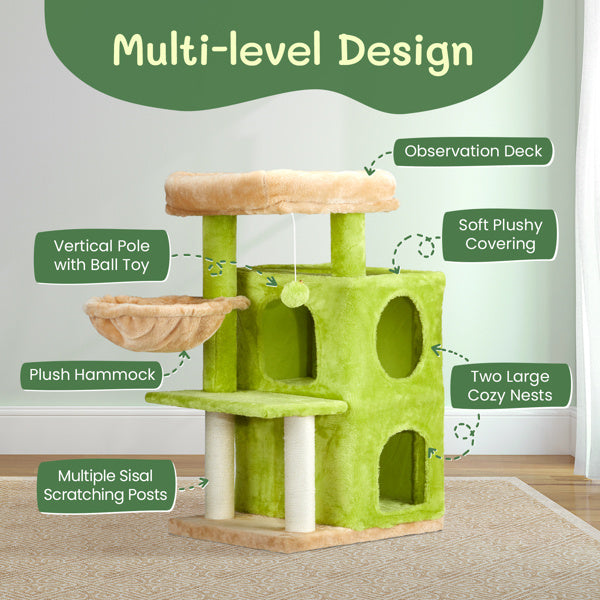 Double Layer Cat Climbing Hammock Bed